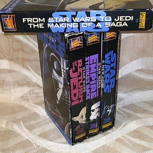 Star Wars Trilogy + The Making of a Saga (4 VHS MOVIES) - Picture 1 of 1